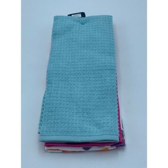 Rachel Roy Conversation Hearts Valentine’s Day Kitchen Towels Set of 3 - Picture 4 of 7